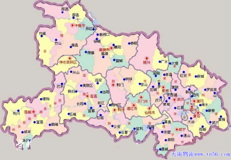 湖北省地图www.tn56.com