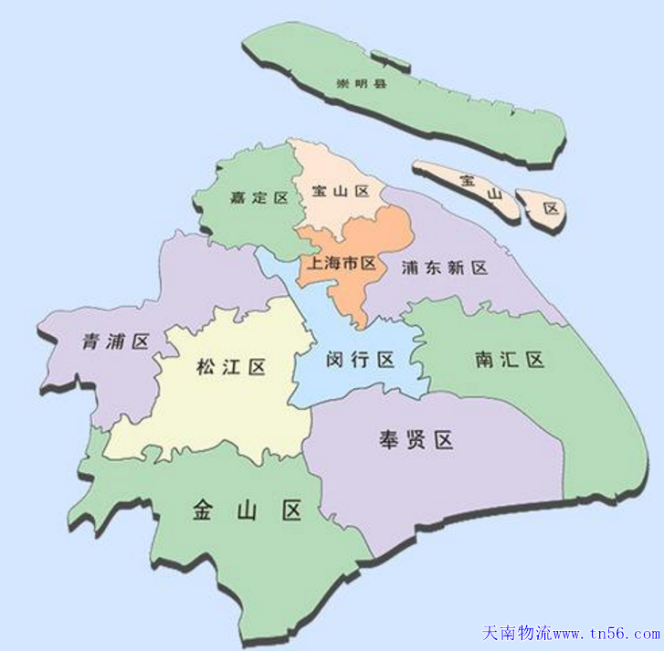 东莞到上海物流地图
